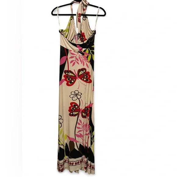 Olian Y2K Maxi Halter Dress -- summer, 2000s - Picture 3 of 3